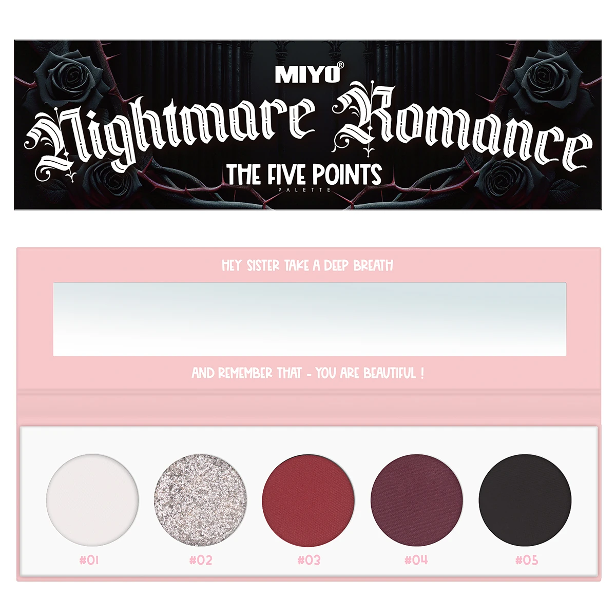 MIYO x K.Figaszewska Paleta cieni do powiek Five Points 38 - Nightmare Romance 6,5g