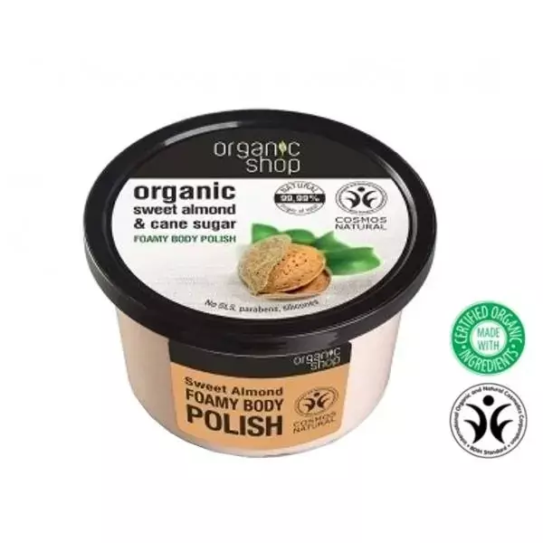 Organic Shop Pieniący peeling do ciała Almond&Sugar OS60