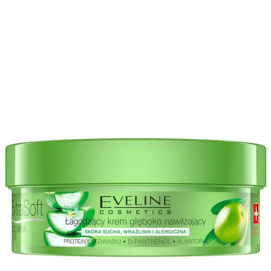 Eveline Cosmetics Ekstra Soft łagodzący krem głęboko nawilżający do twarzy i ciała 175ml