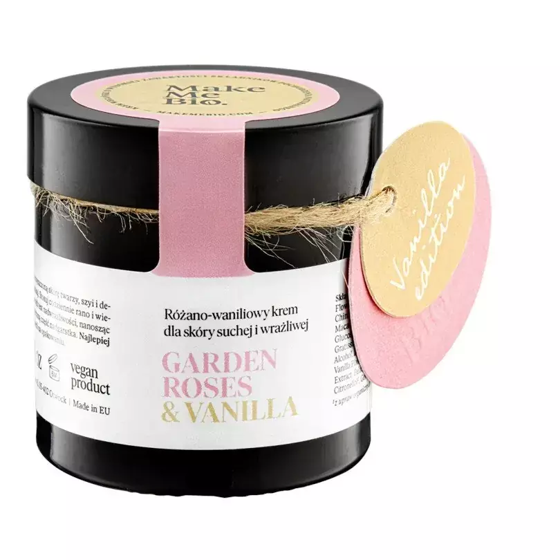 Make Me Bio Garden Roses & Vanilla – Różano-Waniliowy Krem dla Skóry Suchej i Wrażliwej 60 ml
