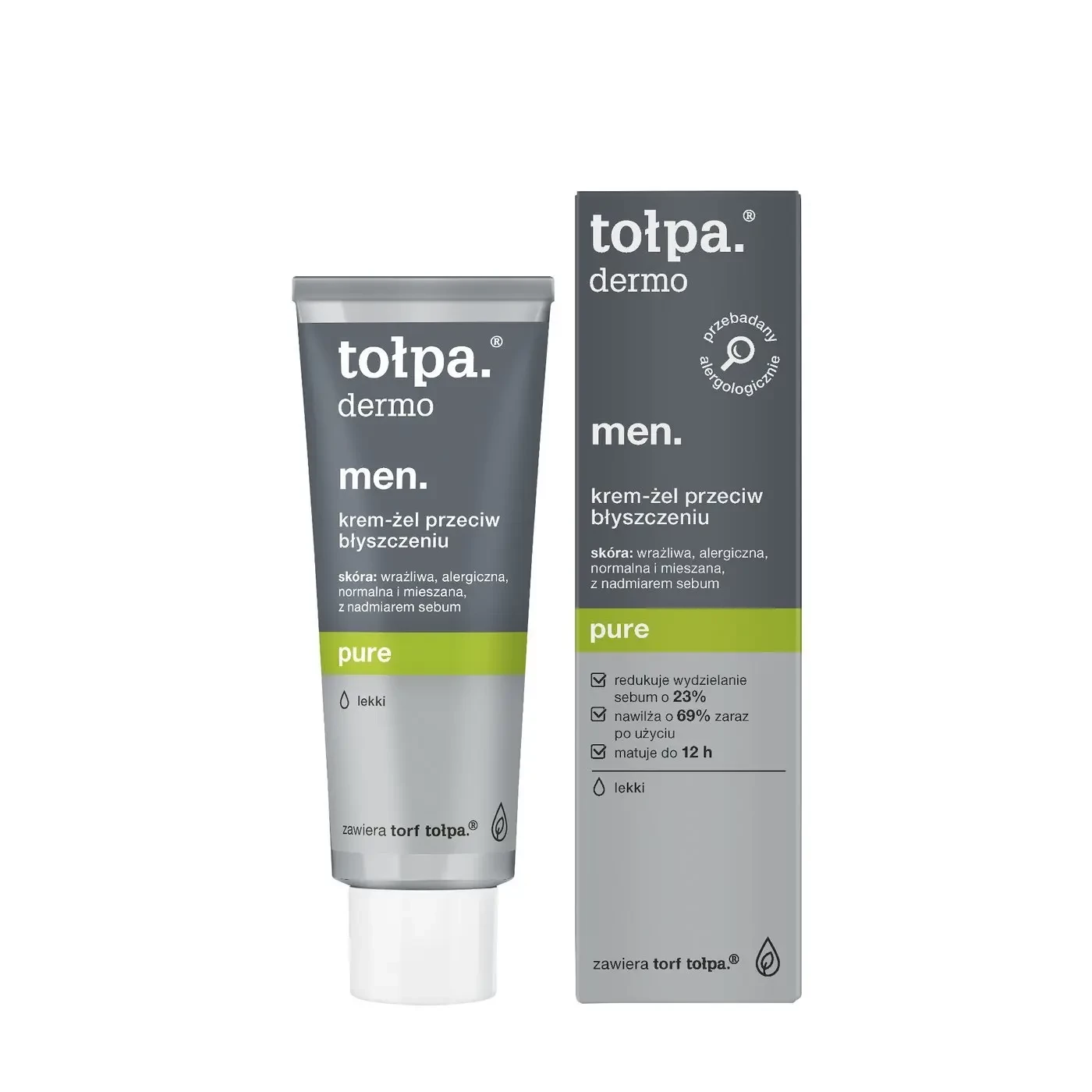 tołpa. men, pure. Matujący krem-żel nawilżający, 40 ml