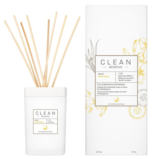 Clean Reserve Fresh Linens dyfuzor zapachowy z patyczkami 177ml