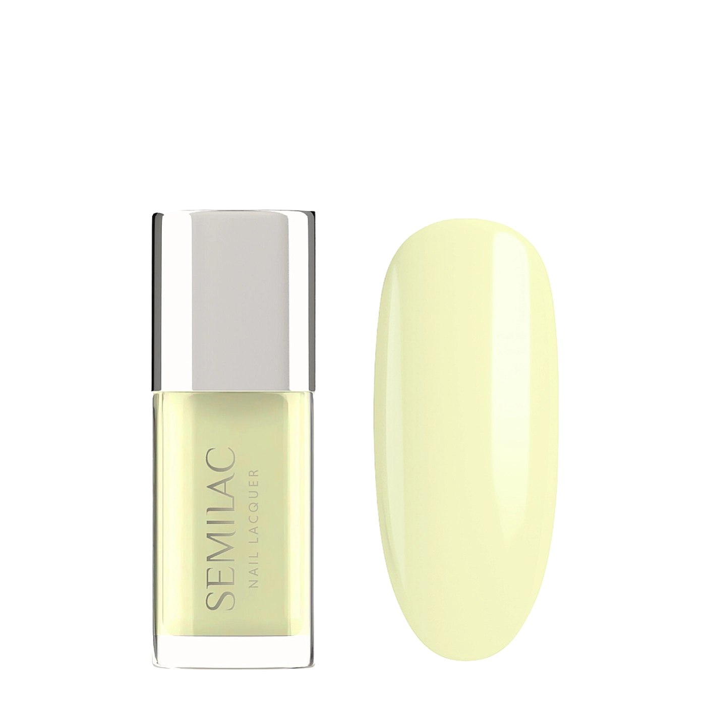 Semilac Nail Lacquer - Klasyczny lakier do paznokci 122 Butter Yellow 9 ml