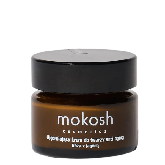 Mokosh ujędrniający krem do twarzy anti-aging róża z jagodą MINI 15ml 