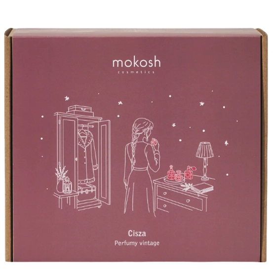 Mokosh Zestaw Świąteczny PERFUMY VINTAGE - Cisza - Odżywczy balsam do ciała + Nawilżający żel do mycia ciała i dłoni