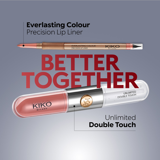 KIKO Milano Unlimited Double Touch dwuetapowa płynna pomadka do ust 103 Natural Rose 6ml
