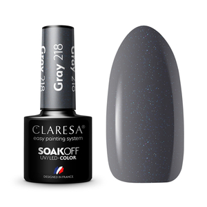 Claresa Nails lakier hybrydowy GRAY 218 - 5g
