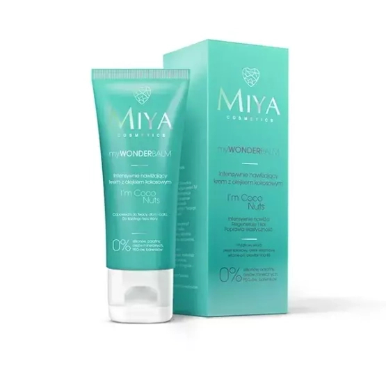MIYA myWONDERBALM Intensywnie nawilżający krem do twarzy z olejkiem kokosowym I’m Coco Nuts 75ml