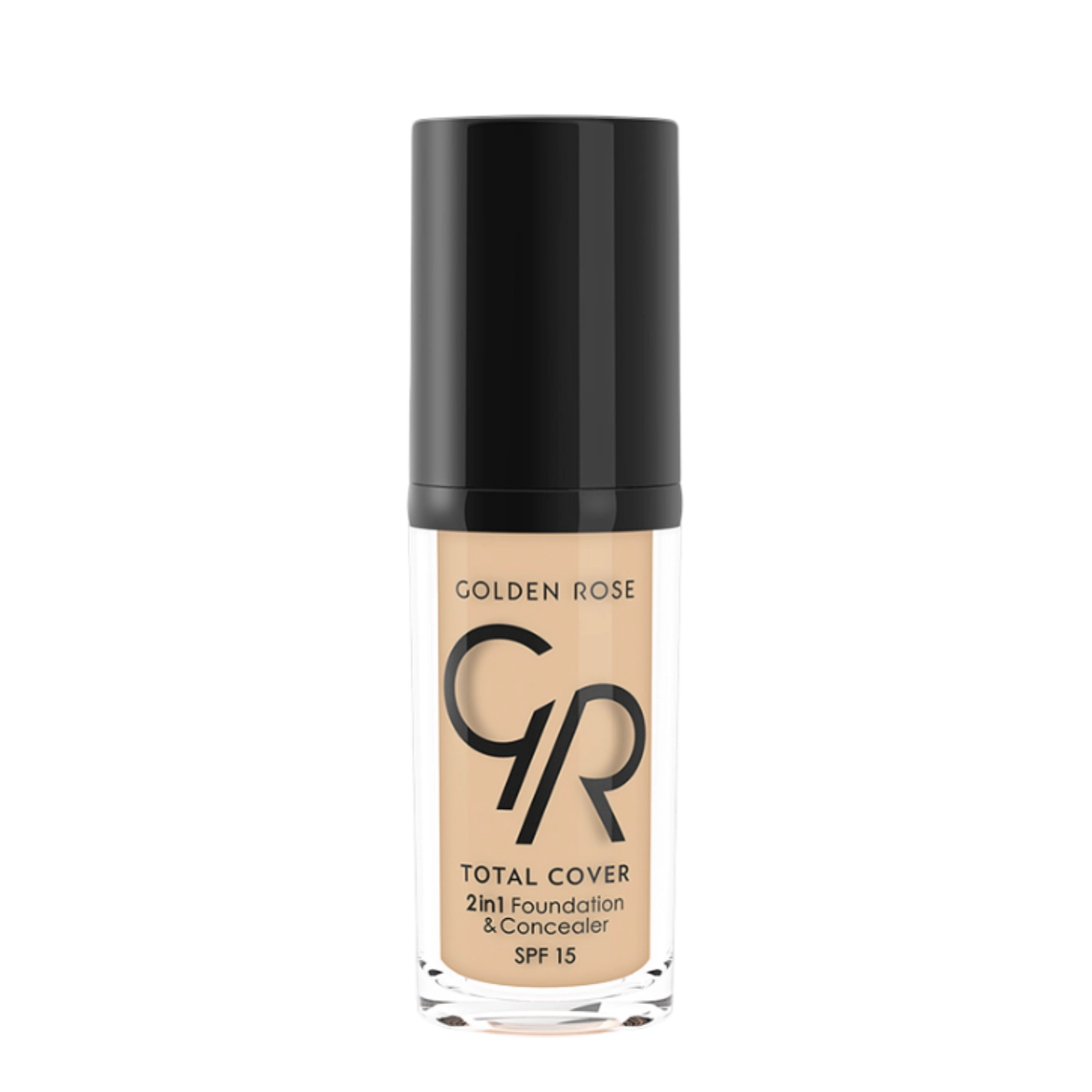 Golden Rose Total Cover 2 in 1 Foundation & Concealer - Kryjący podkład i korektor 2 w 1 - 01