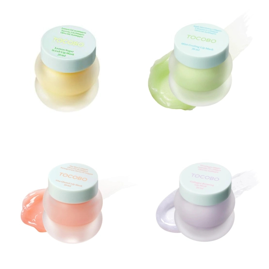 Tocobo Blister Jelly Pack - Zestaw MINI maseczek na usta (4 x 1ml)