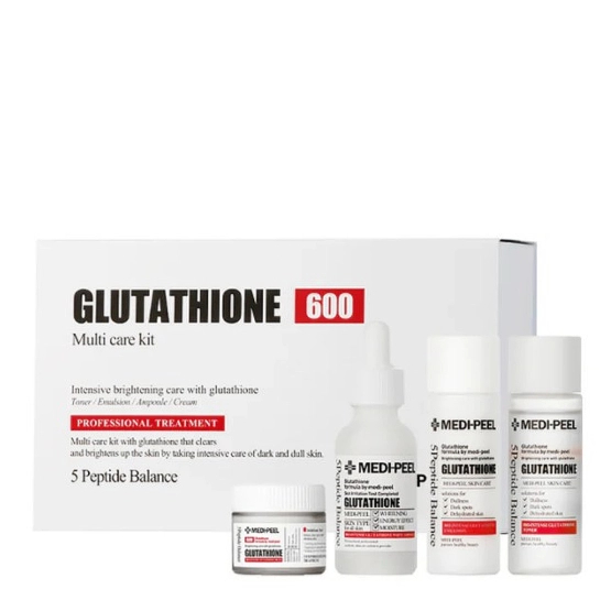 Medi-Peel Glutathione Multi Care Kit - Zestaw kosmetyków rozświetlających z Glutationem 3x 30ml + 50g 