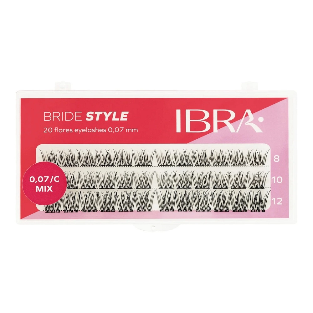 Ibra Kępki rzęs Bride Style mix 8, 10, 12 mm