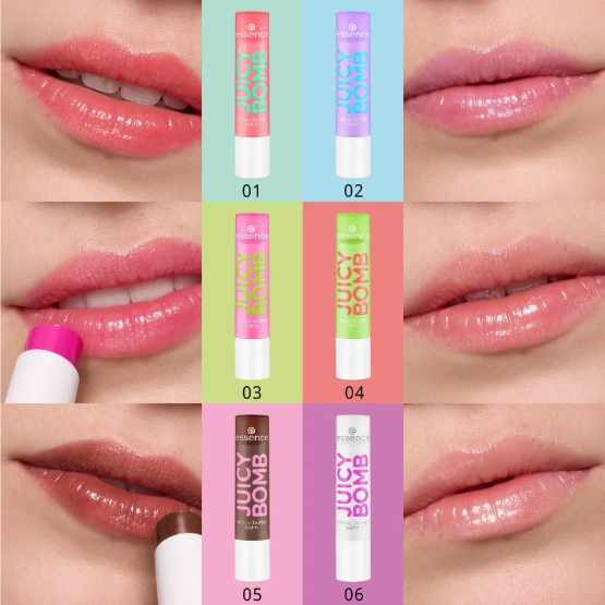essence JUICY BOMB Glossy Butter Balm - Błyszczący balsam do ust 08 Cherrything I Want