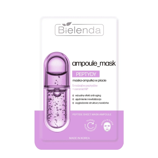 Bielenda Ampoule Mask Peptydy maska-ampułka w płacie 1 sztuka