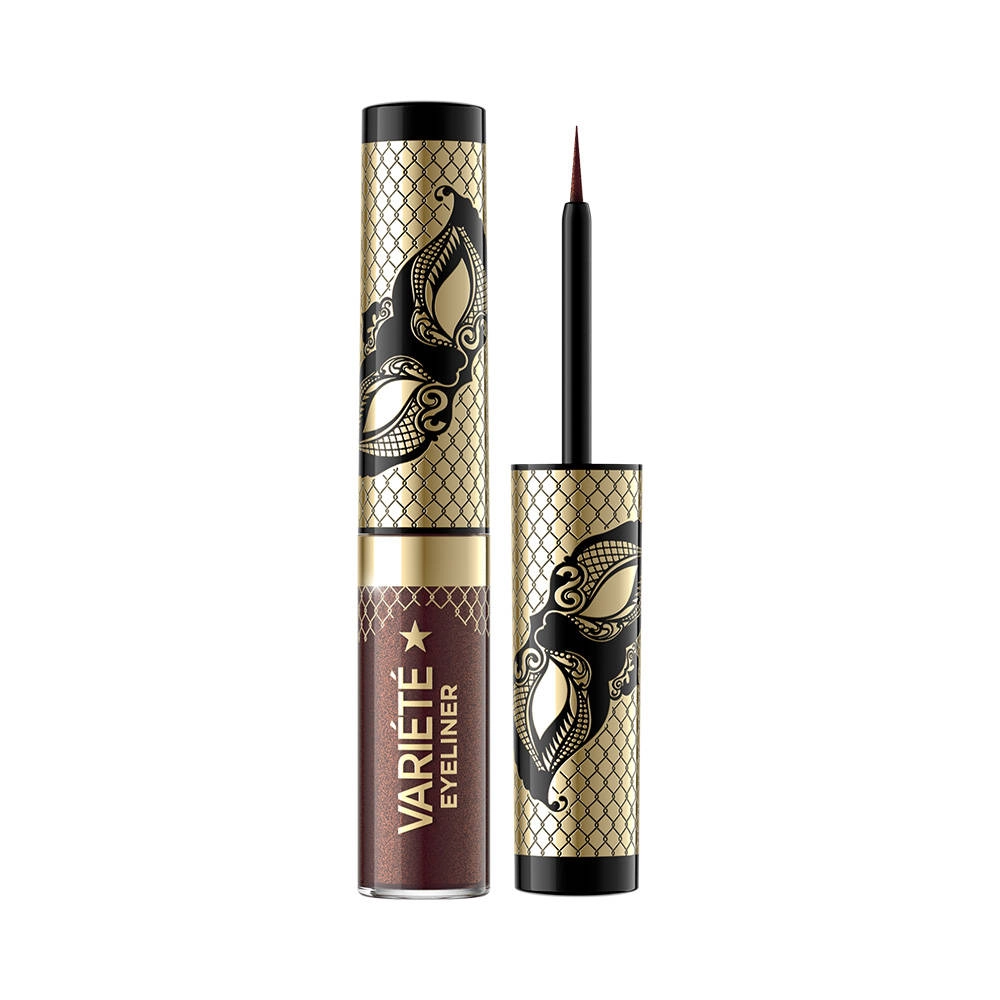 Eveline Cosmetics Variete Kolorowy eyeliner w kałamarzu 02 Shiny Brown 4ml
