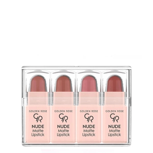 Golden Rose Nude Look Zestaw 4 matowych mini pomadek do ust Nude Look