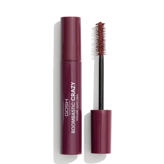 GOSH Boombastic CRAZY Tusz do rzęs pogrubiający Burgundy Red