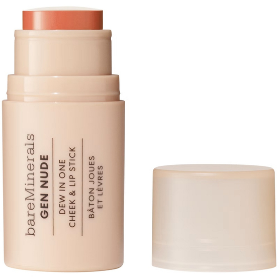 bareMinerals Gen Nude Dew in One Cheek & Lip Stick kremowy sztyft do policzków i ust Just Peachy 4.5g