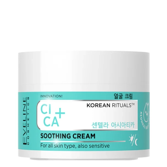 Eveline Cosmetics Korean Rituals CICA+ Krem kojący z wąkrotą azjatycką 50 ml