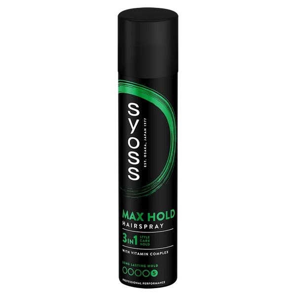 Syoss Max Hold Hairspray lakier do włosów w sprayu Mega Strong 300ml