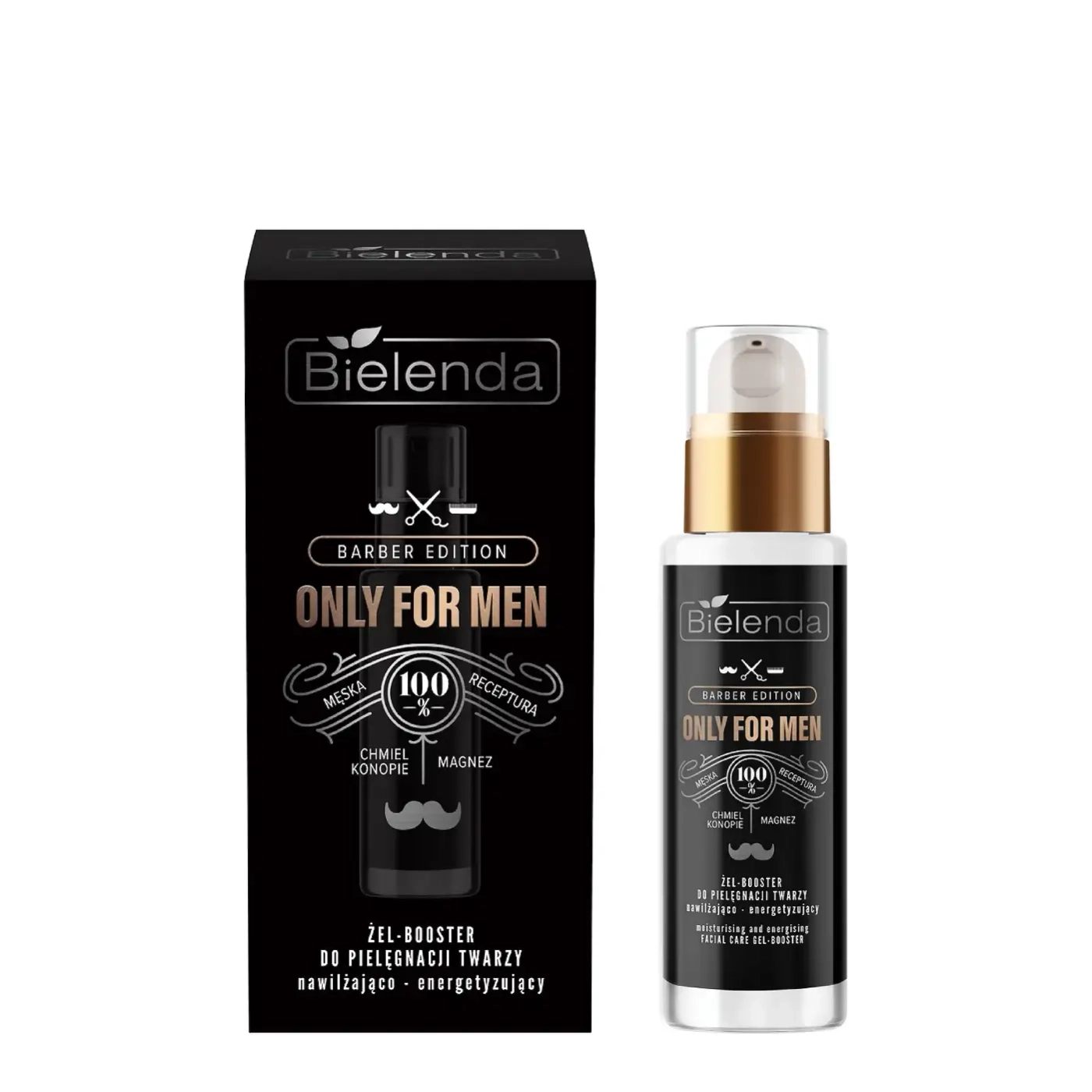 Bielenda Only for Men Barber Edition żel-booster nawilżająco-energetyzujący 30 ml0ml
