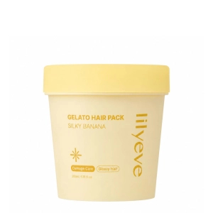 lilyeve Gelato Hair Pack Silky Banana - głęboko odżywcza maska do włosów zniszczonych, dodająca blasku BANAN 200ml