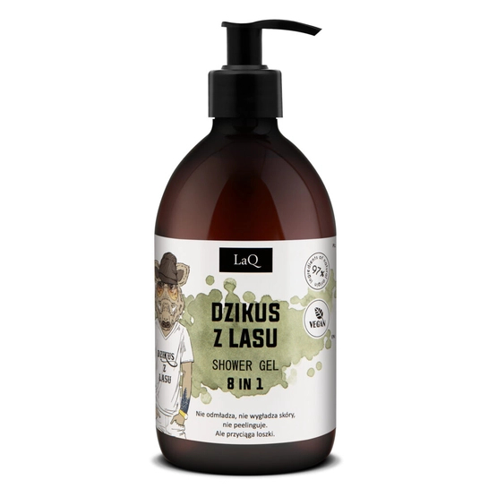 LaQ Żel pod prysznic 8w1 z ekstraktem z dębu Dzik 300ml