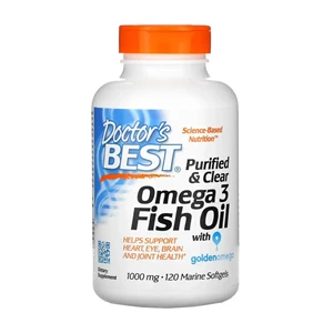 Doctor's Best Purified & Clear Omega 3 Fish Oil, 1000mg - 120 kapsułek