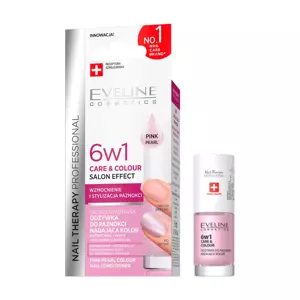 Eveline Cosmetics NAIL THERAPY Skoncentrowana odżywka do paznokci nadająca kolor Pink pearl