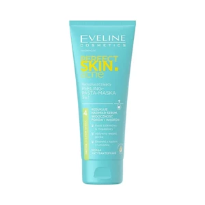 Eveline Cosmetics PERFECT SKIN ACNE Mikrozłuszczający peeling – pasta – maska 3 w 1, 75ml