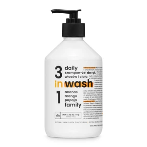 Ministerstwo Dobrego Mydła DAILY - 3W1 Rodzinny szampon-żel do włosów, rąk i ciała 500ml