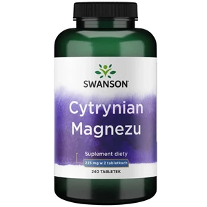 SWANSON Cytrynian magnezu- 240 tabletek