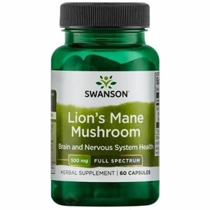 SWANSON Full Spectrum Lion's Mane Mushroom Soplówka Jeżowata 500mg - 60 kapsułek