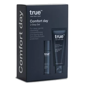 True Men Skin Care Comfort day 2-Step Set Zestaw krem na dzień + żel do mycia twarzy
