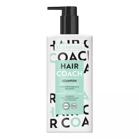 Bielenda HAIR COACH Balansujący szampon do przetłuszczającej się skóry głowy, 300 ml