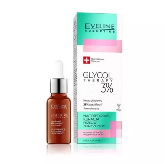 Eveline Cosmetics GLYCOL THERAPY 3% Kuracja przeciwzmarszczkowa 18ml