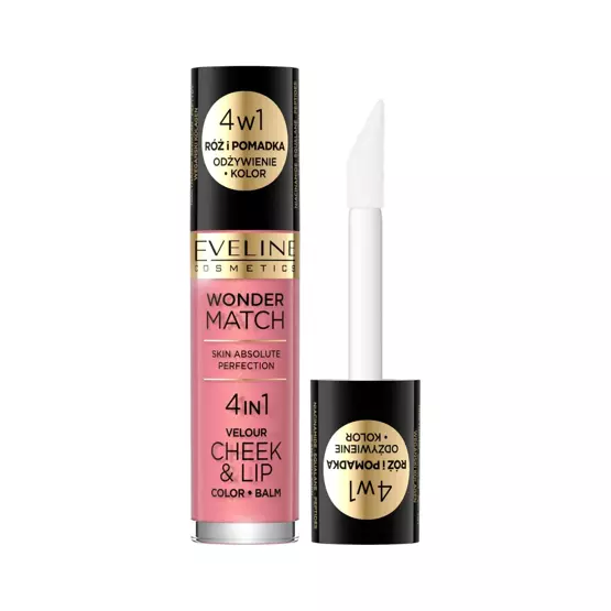 Eveline Cosmetics Wonder Match Velour Cheek&Lip Róż i pomadka w płynie 03
