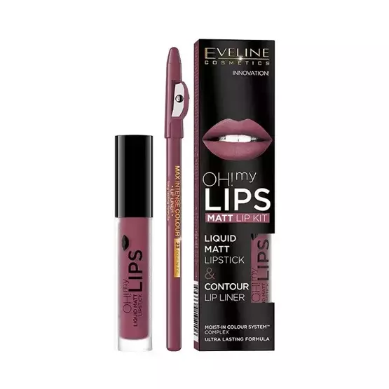Eveline Oh! My Lips Matt Lip Kit Liquid Matt Lipstick 