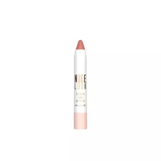 Golden Rose Creamy Shine Lipstick - Nude Look Kremowa pomadka do ust w kredce 04 