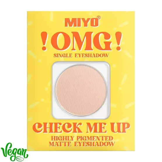 MIYO Omg! Check Me Up Highly Pigmented  Matte eyeshadow Cień do powiek No.02 Pudding