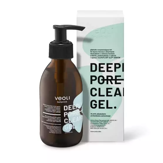 Veoli Botanica Głęboko oczyszczający żel do mycia twarzy Deeply pore cleansing gel 200 ml 